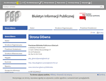Tablet Screenshot of bip.pbpgliwice.powiatgliwicki.finn.pl