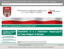 Tablet Screenshot of bip-przedszk6.umsieradz.finn.pl