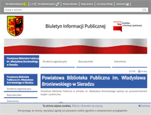 Tablet Screenshot of bip-biblioteka.spsieradz.finn.pl