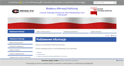 Desktop Screenshot of coi.waw.bip.finn.pl