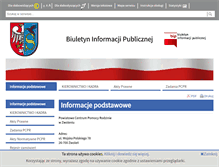 Tablet Screenshot of bip.pcpr.zwolen.finn.pl