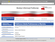 Tablet Screenshot of bip-podst.mlynisk.biala.finn.pl