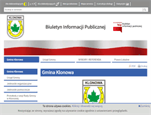 Tablet Screenshot of bip.ugklonowa.finn.pl