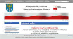 Desktop Screenshot of bip.powiatgliwicki.finn.pl