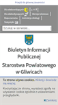 Mobile Screenshot of bip.powiatgliwicki.finn.pl