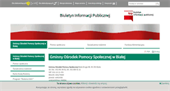 Desktop Screenshot of bip-gops.biala.finn.pl
