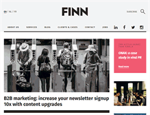 Tablet Screenshot of finn.be