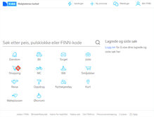 Tablet Screenshot of finn.no