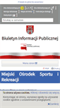 Mobile Screenshot of bip-mosir.umsieradz.finn.pl