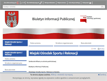 Tablet Screenshot of bip-mosir.umsieradz.finn.pl