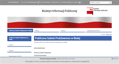 Desktop Screenshot of bip-podst.biala.finn.pl