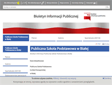 Tablet Screenshot of bip-podst.biala.finn.pl