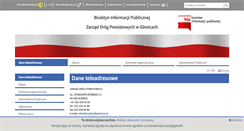 Desktop Screenshot of bip.zdpgliwice.powiatgliwicki.finn.pl