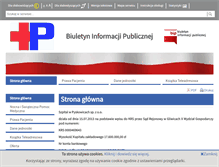 Tablet Screenshot of bip.szpitalpyskowice.powiatgliwicki.finn.pl