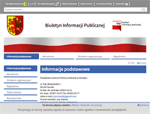 Tablet Screenshot of bip-pcpr.spsieradz.finn.pl