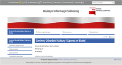 Desktop Screenshot of bip-gokis-biala.finn.pl